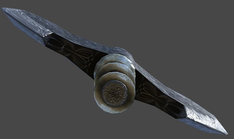 Battle ax1 Low-poly 3D model_7