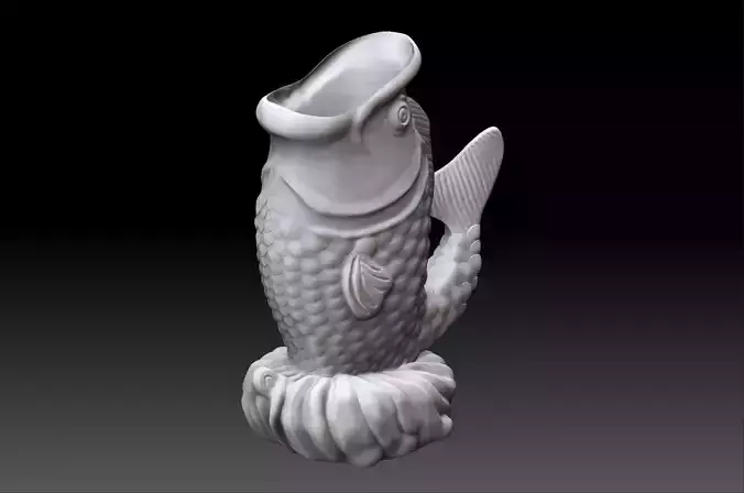 Fish Incense Statue