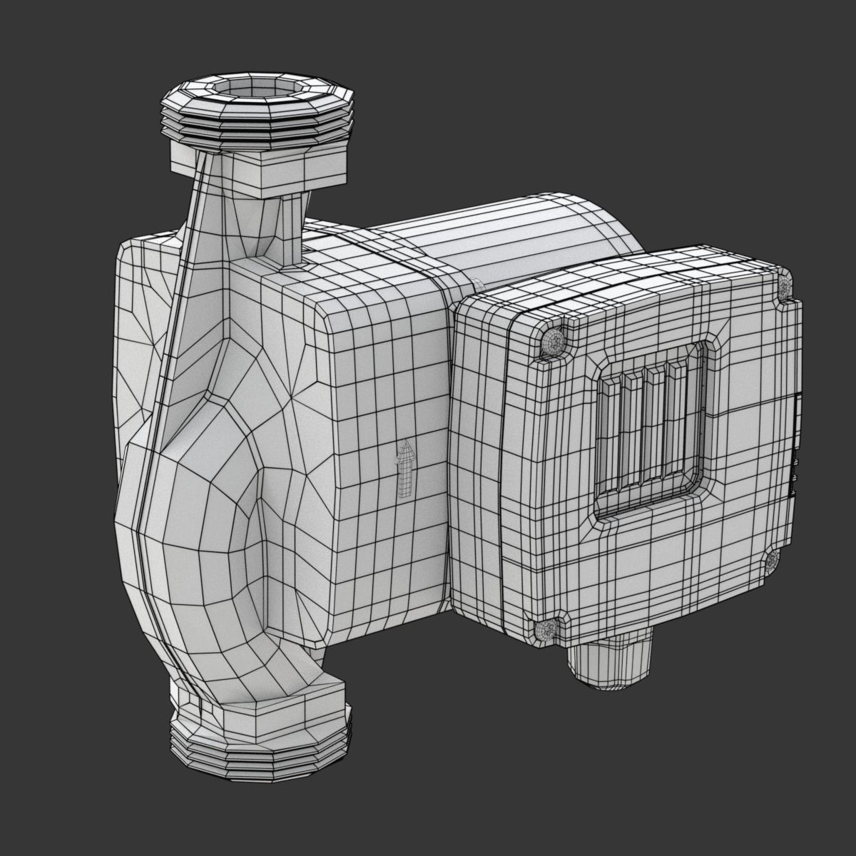Heating Water Pump 3D model_24