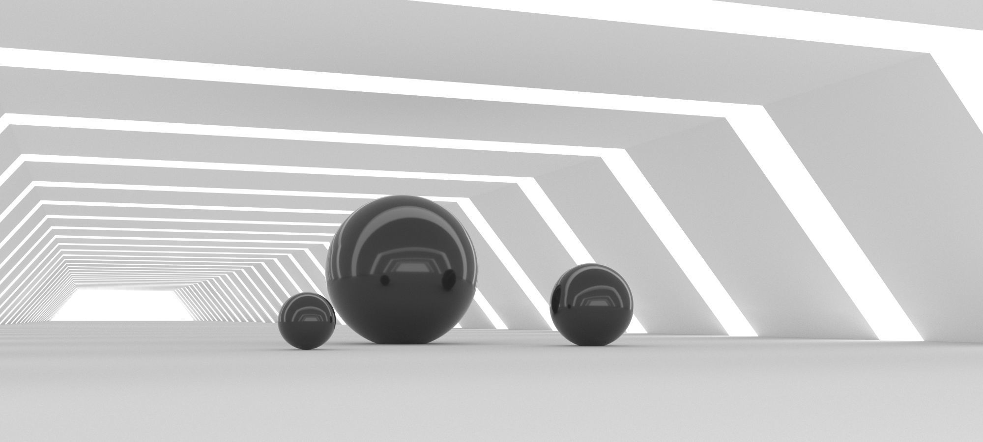 Corridor - scene for rendering 3D model_1