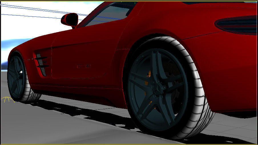 Mercedes Benz SLS 3D model_7