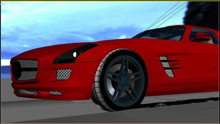 Mercedes Benz SLS 3D model_3