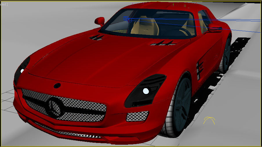 Mercedes Benz SLS 3D model_6