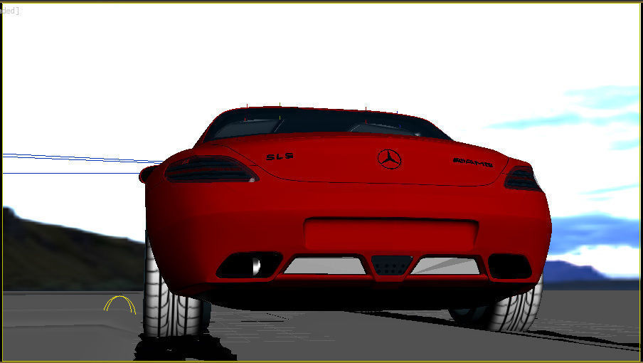 Mercedes Benz SLS 3D model_4