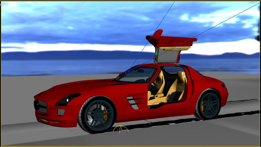 Mercedes Benz SLS 3D model_8