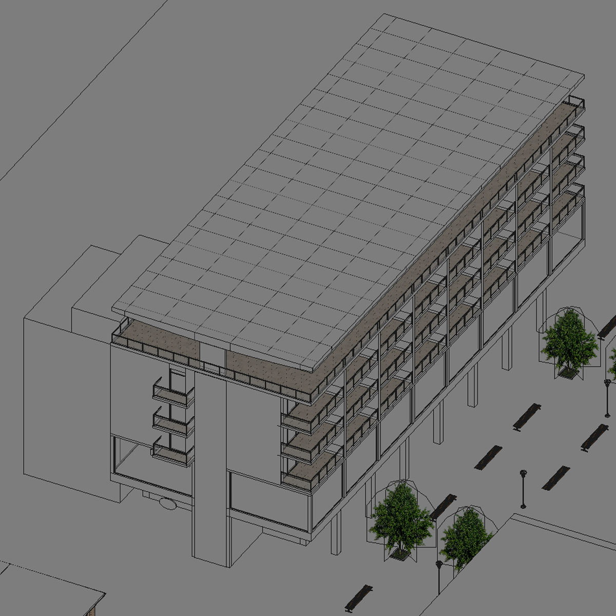 Building C 75 3D model_4