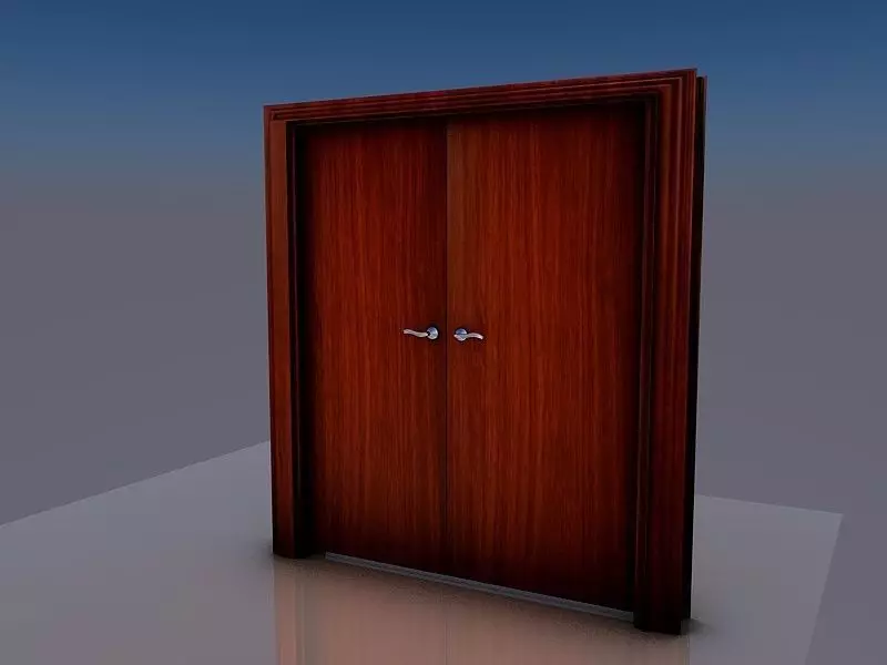 Twin doors 1 3D model_0