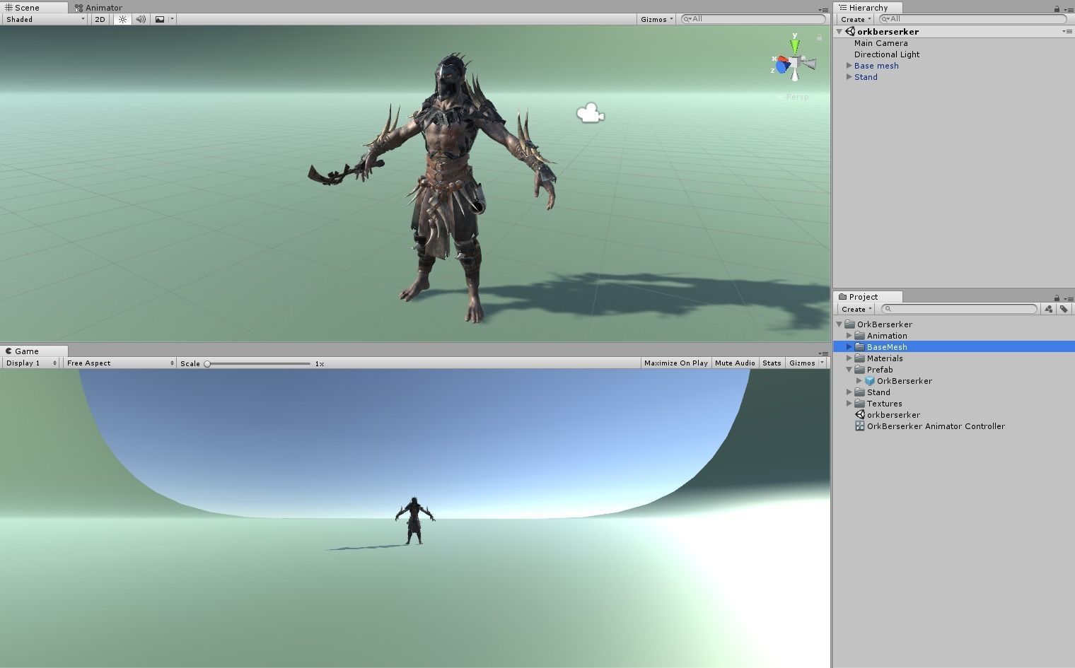 Ork Berserker Low-poly 3D model_13