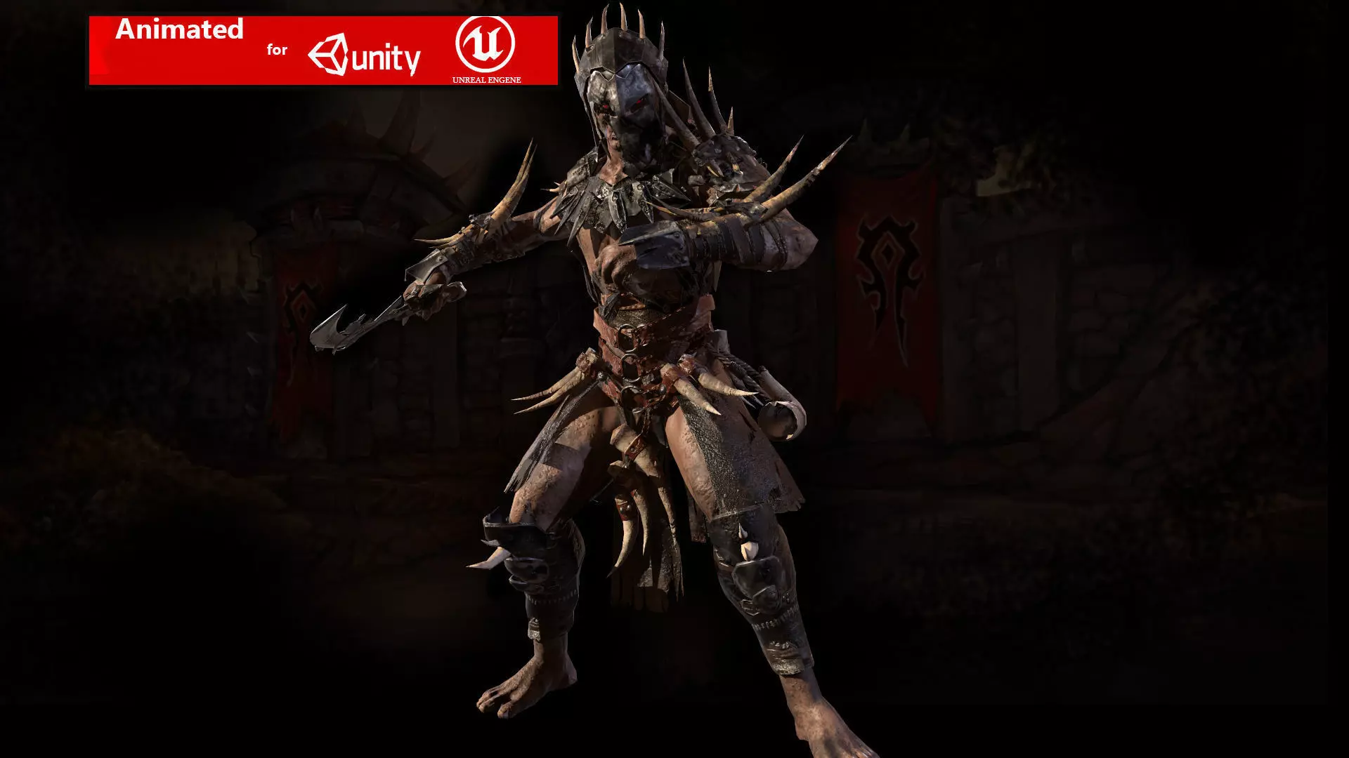 Ork Berserker Low-poly 3D model_0