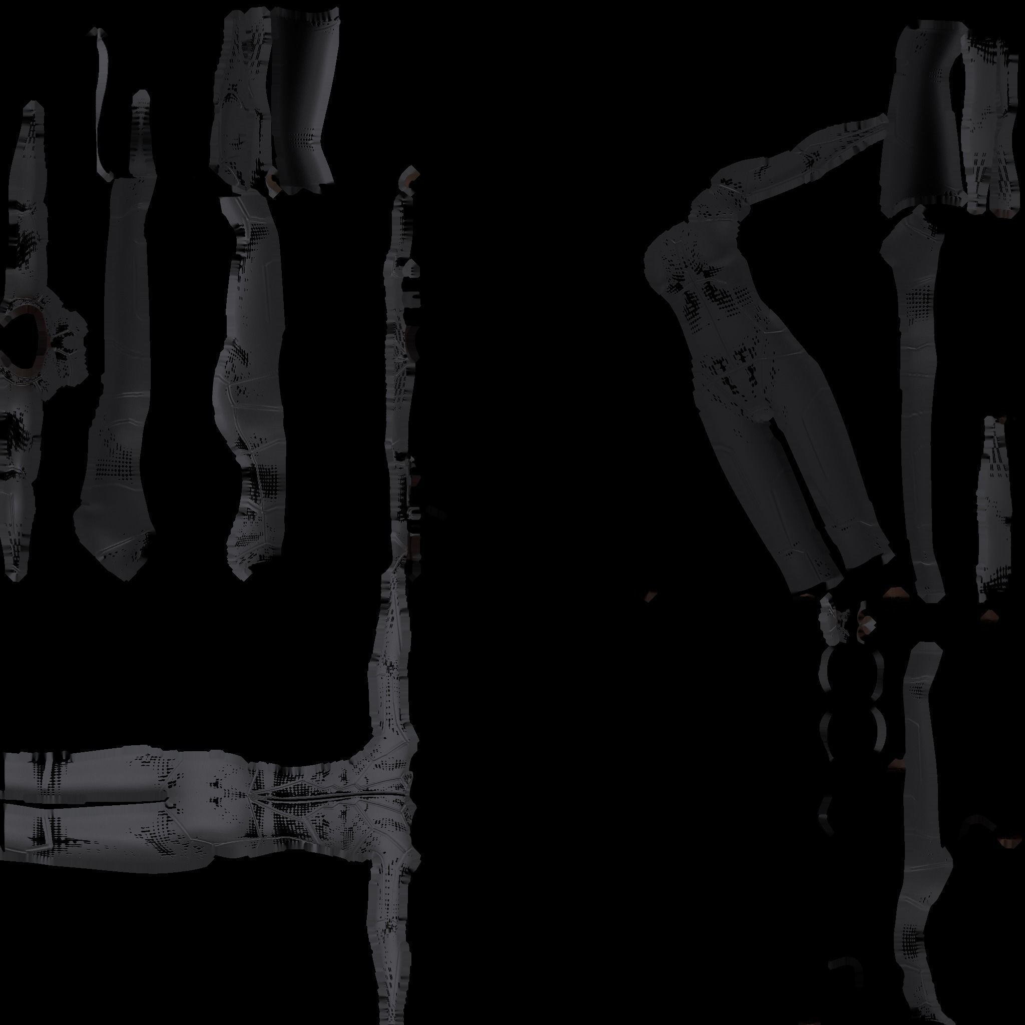 The Semjase woman in outfit Low-poly 3D model_13