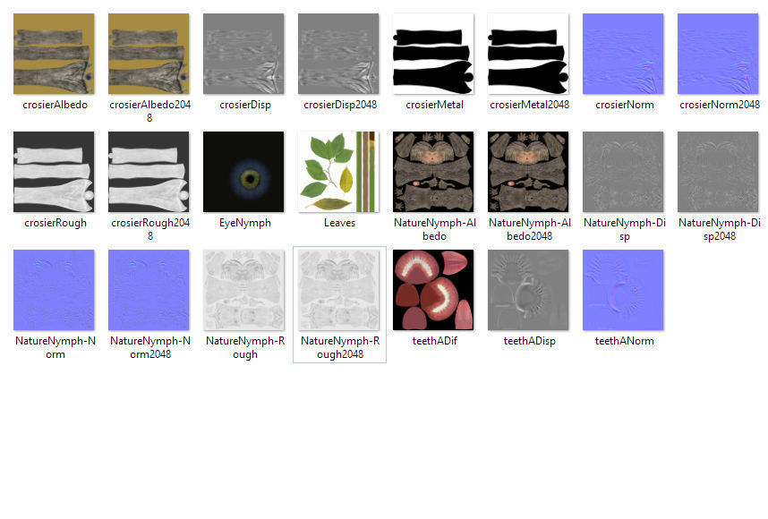 Nature Nymph 001 Low-poly 3D model_9