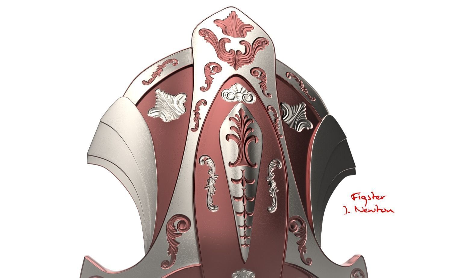 Female Elf Warrior 3D model_15