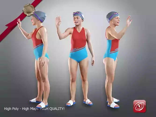 SwwimmingPool Female ACC 2130 006 3D model