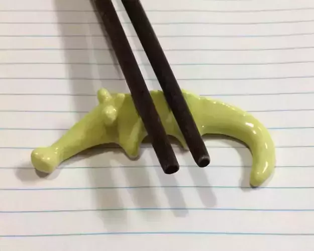 Crocodile Chopstick Stand Free 3D print model