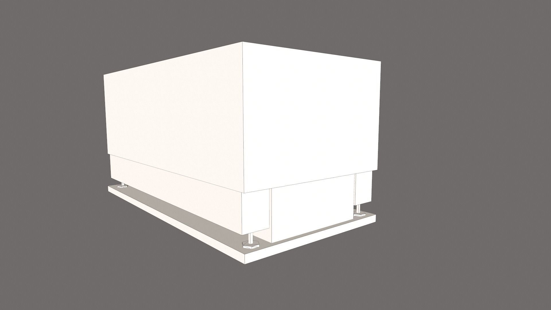 Radio unit Low-poly 3D model_14