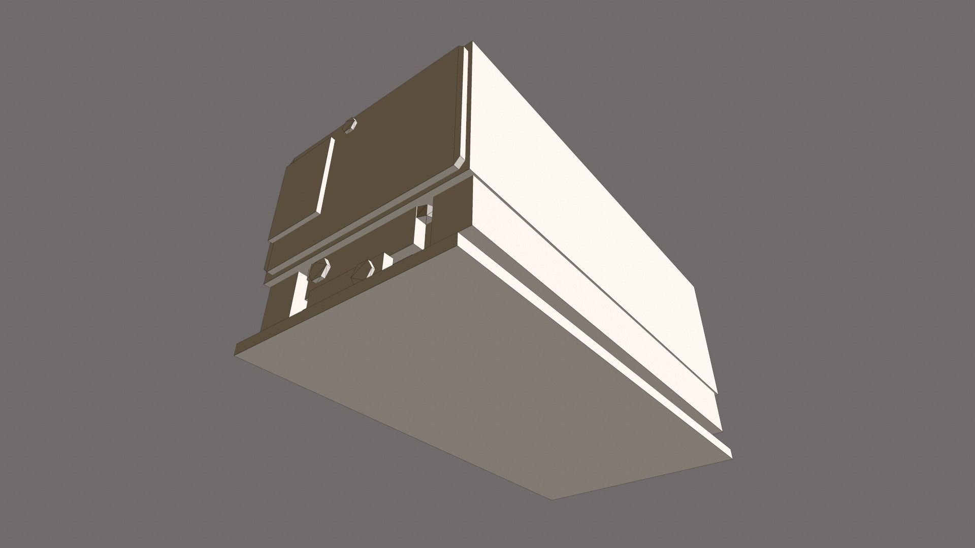 Radio unit Low-poly 3D model_17