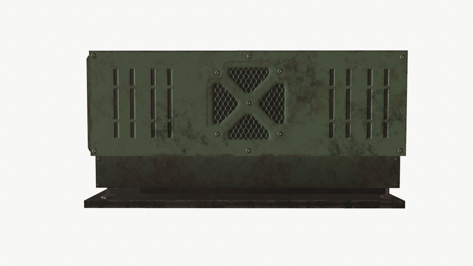 Radio unit Low-poly 3D model_2