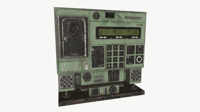 Radio unit Low-poly 3D model