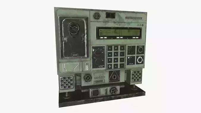 Radio unit Low-poly 3D model