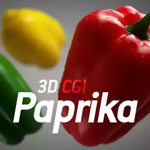 3D CGI Paprika 3D model