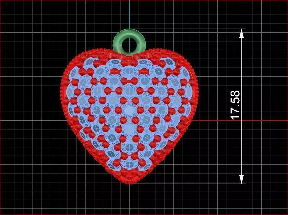 Heart Pendant 3D print model_0