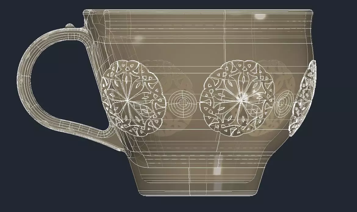 Celtic Knot Cup 3D print model_0