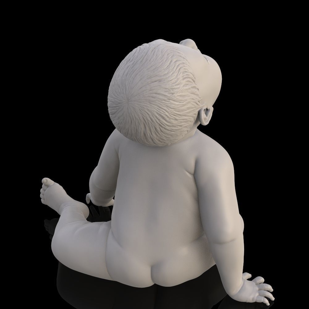 Angry baby v02 - improved version 3D print model_20