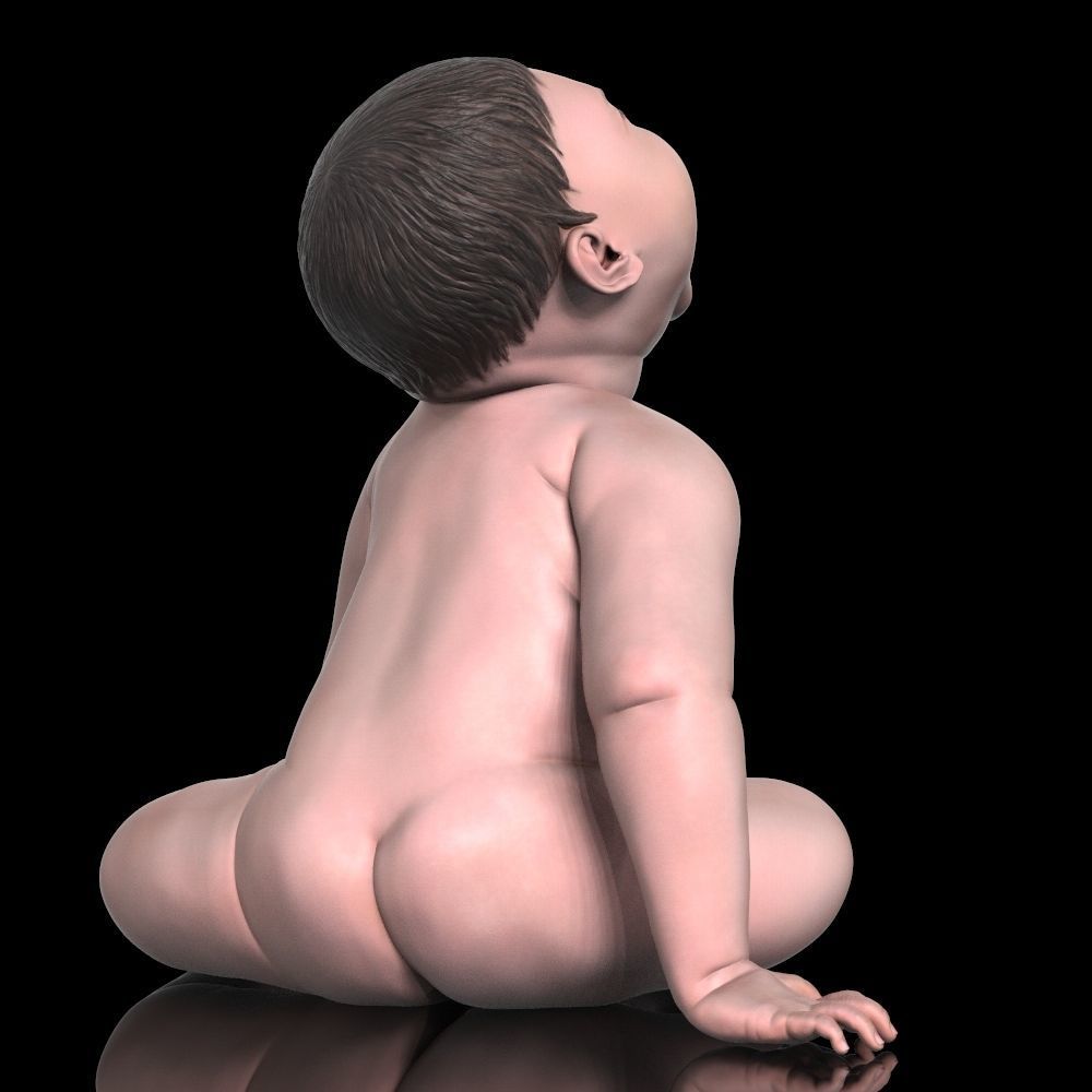 Angry baby v02 - improved version 3D print model_15