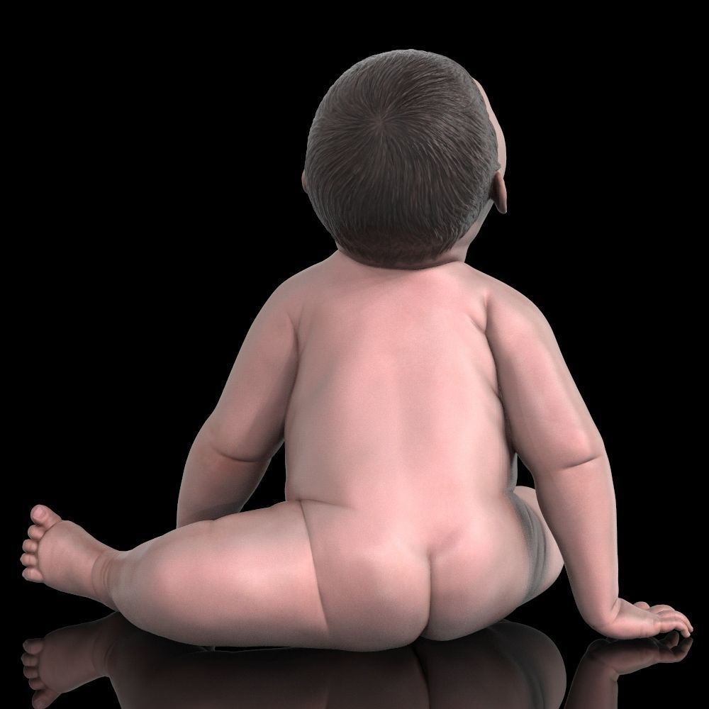 Angry baby v02 - improved version 3D print model_11