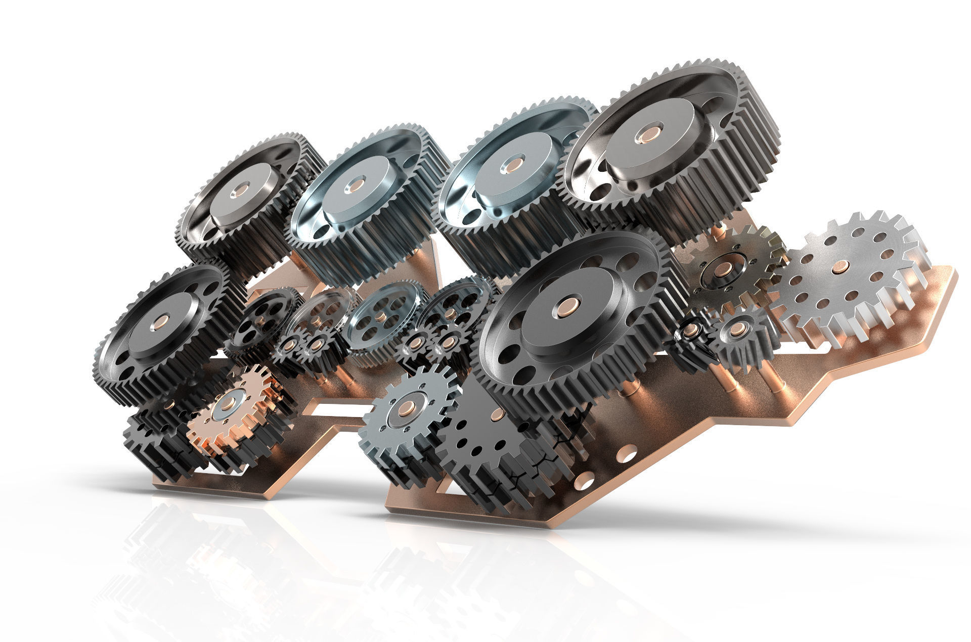 Gear mechanism v 1 3D model_1