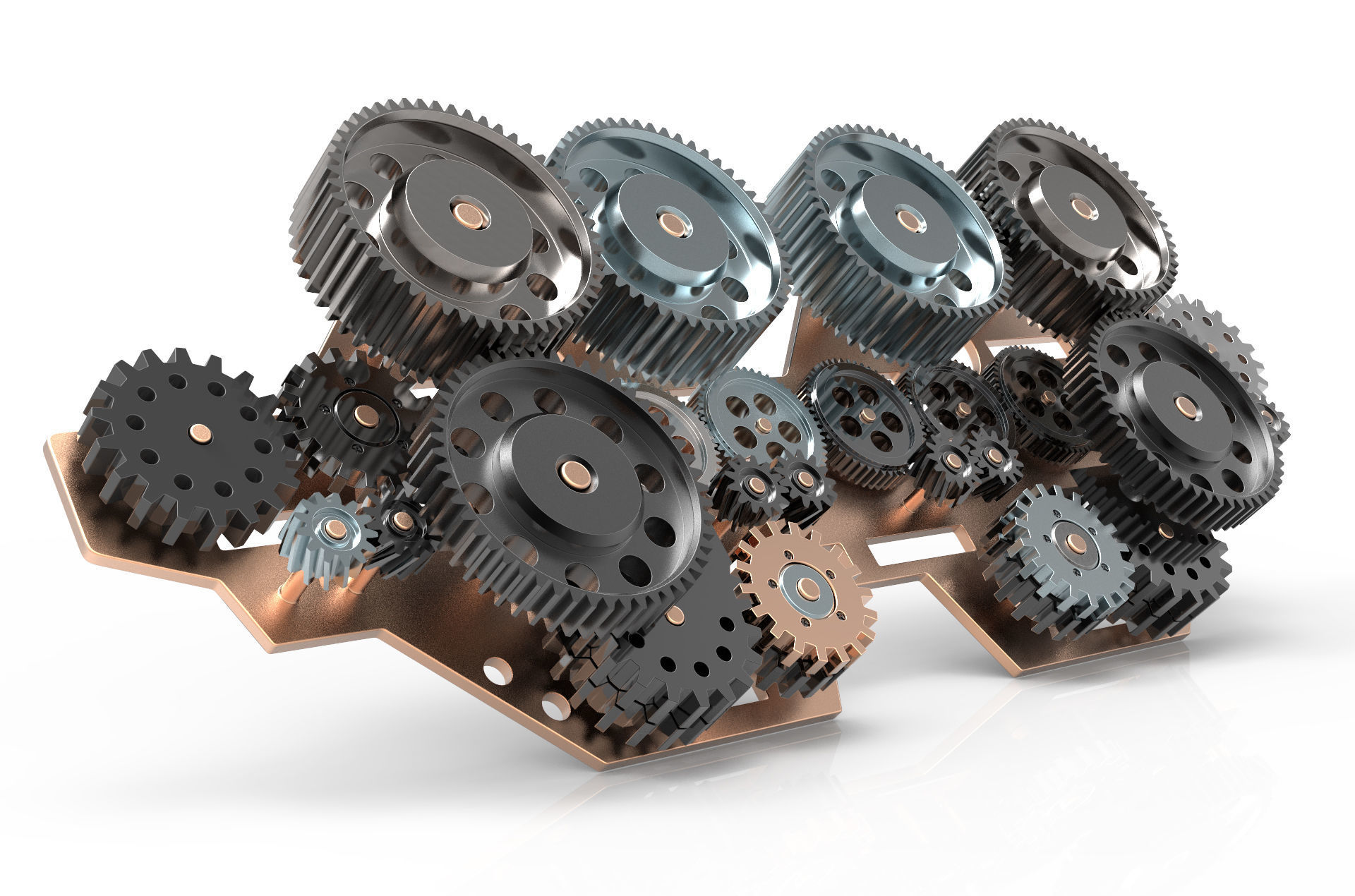 Gear mechanism v 1 3D model_0