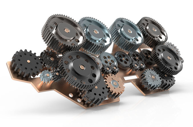 Gear mechanism v 1 3D model