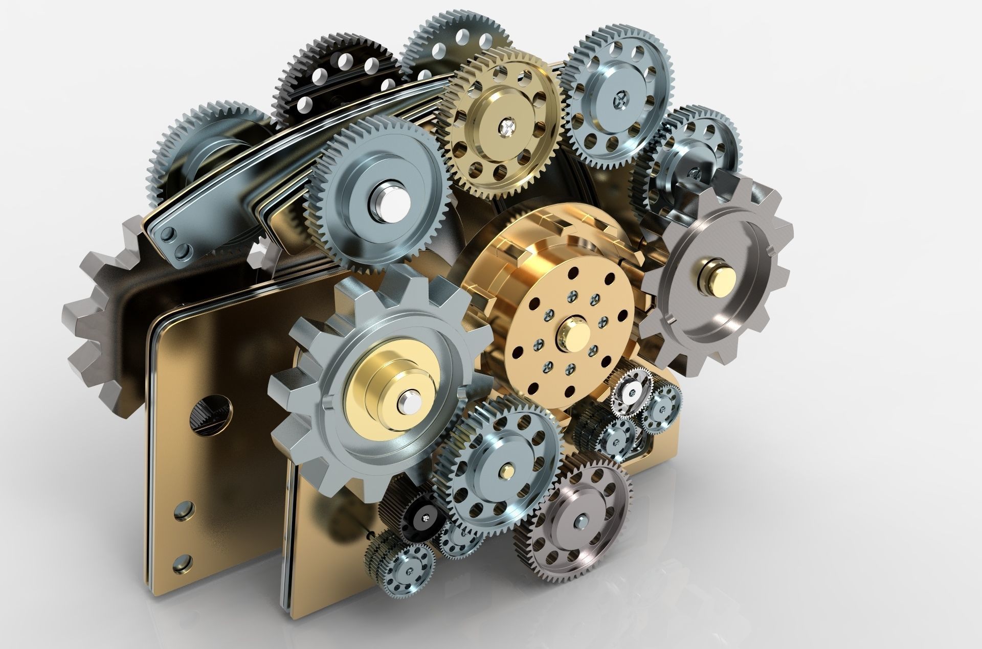 Gear mechanism v 2 3D model_0