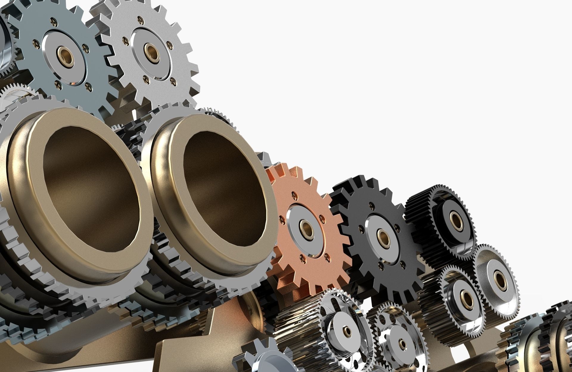 Gear mechanism v 4 3D model_4