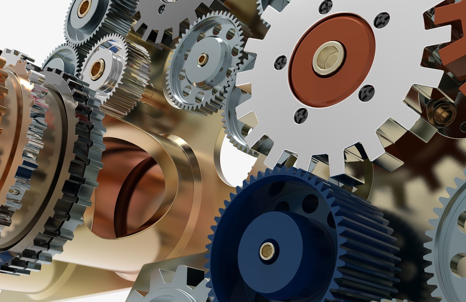 Gear mechanism v 4 3D model_3