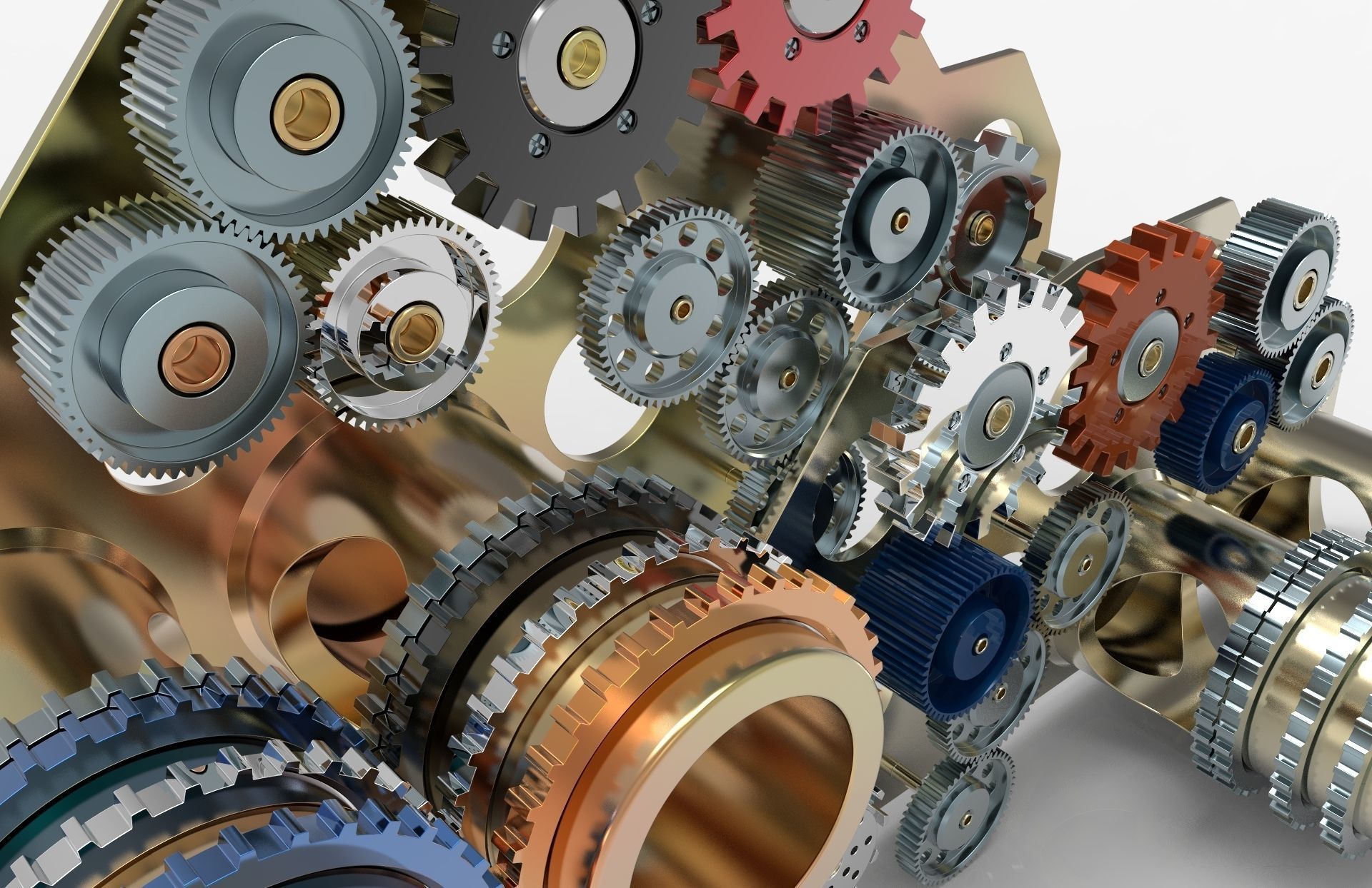 Gear mechanism v 4 3D model_2