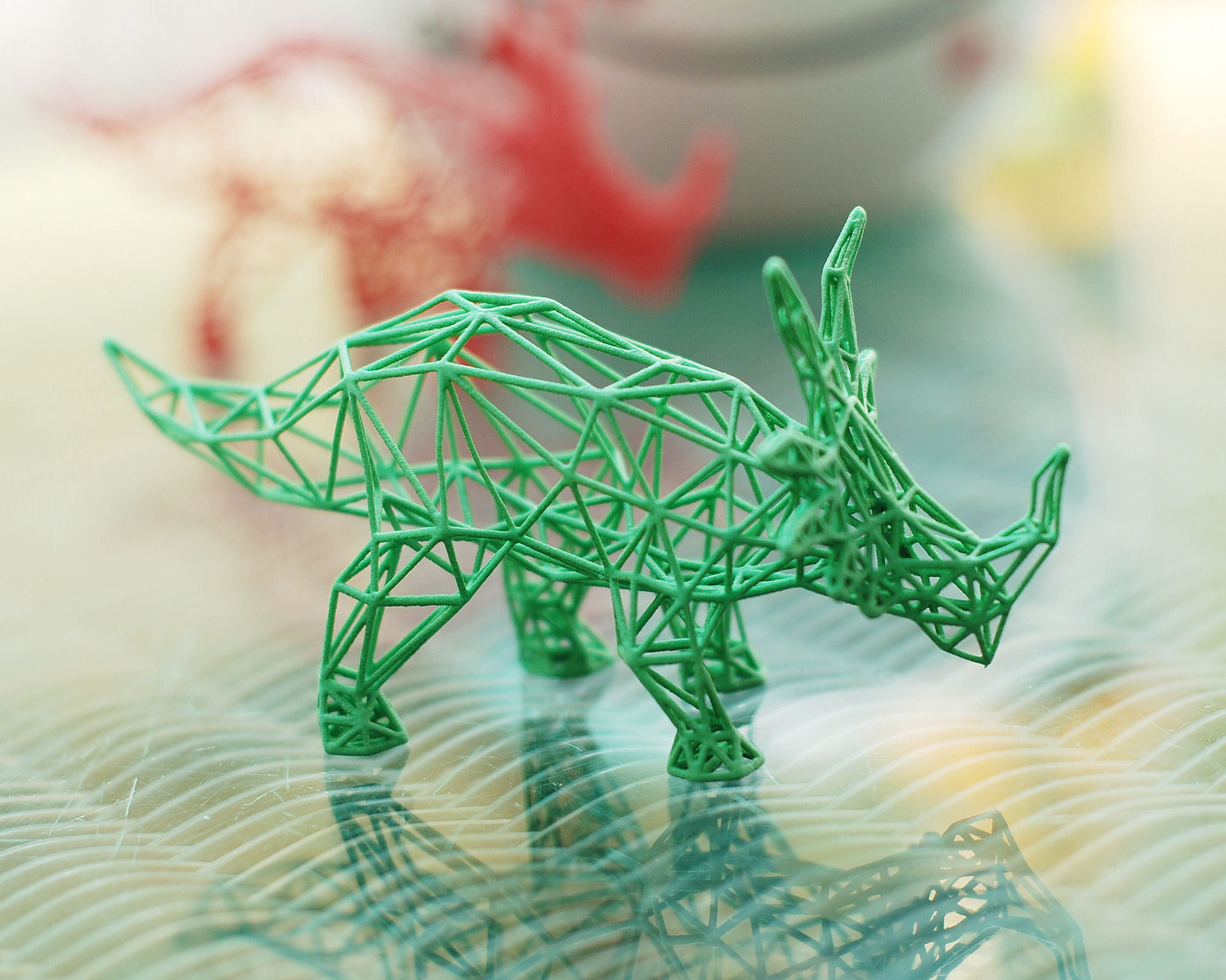 Styracosaurus Wireframe 3D print model_5