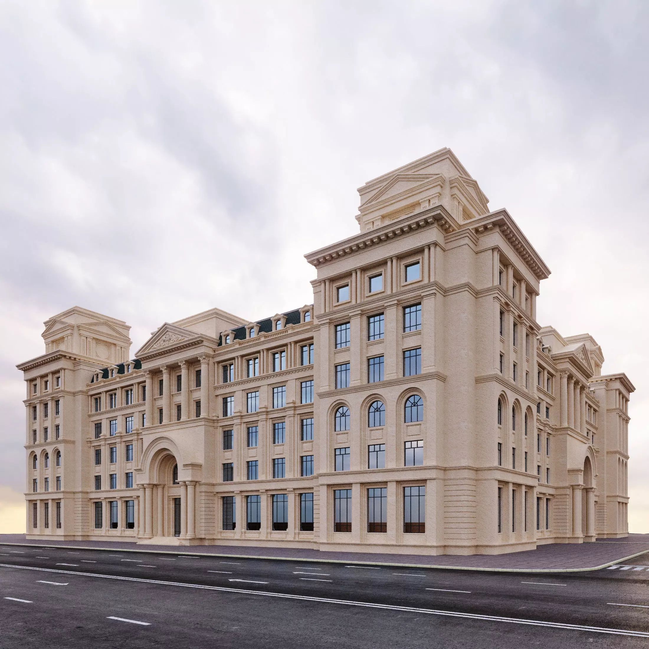 commercial building 1 3D model_0