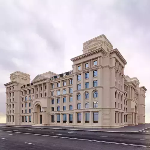 commercial building 1 3D model