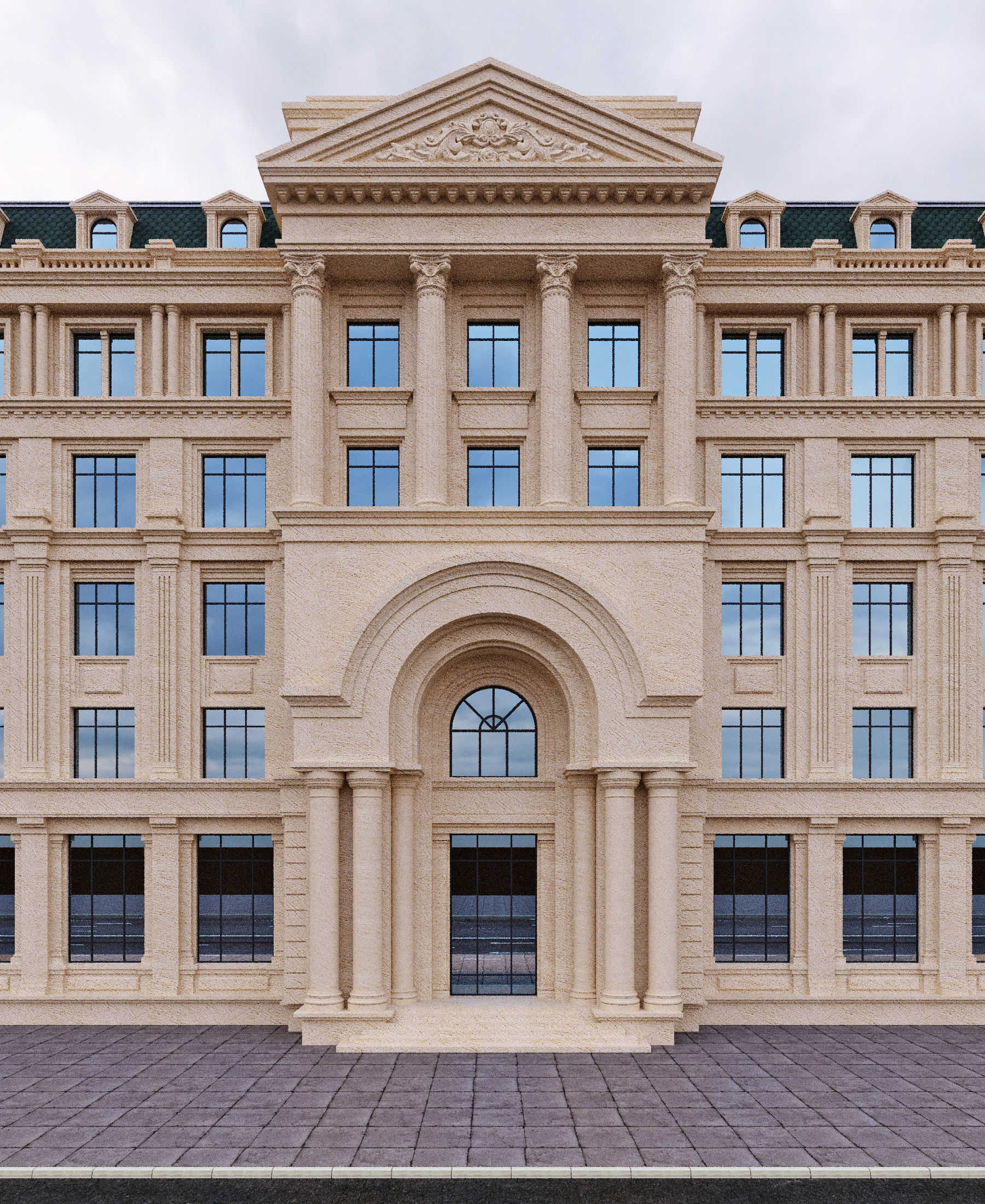 commercial building 1 3D model_5