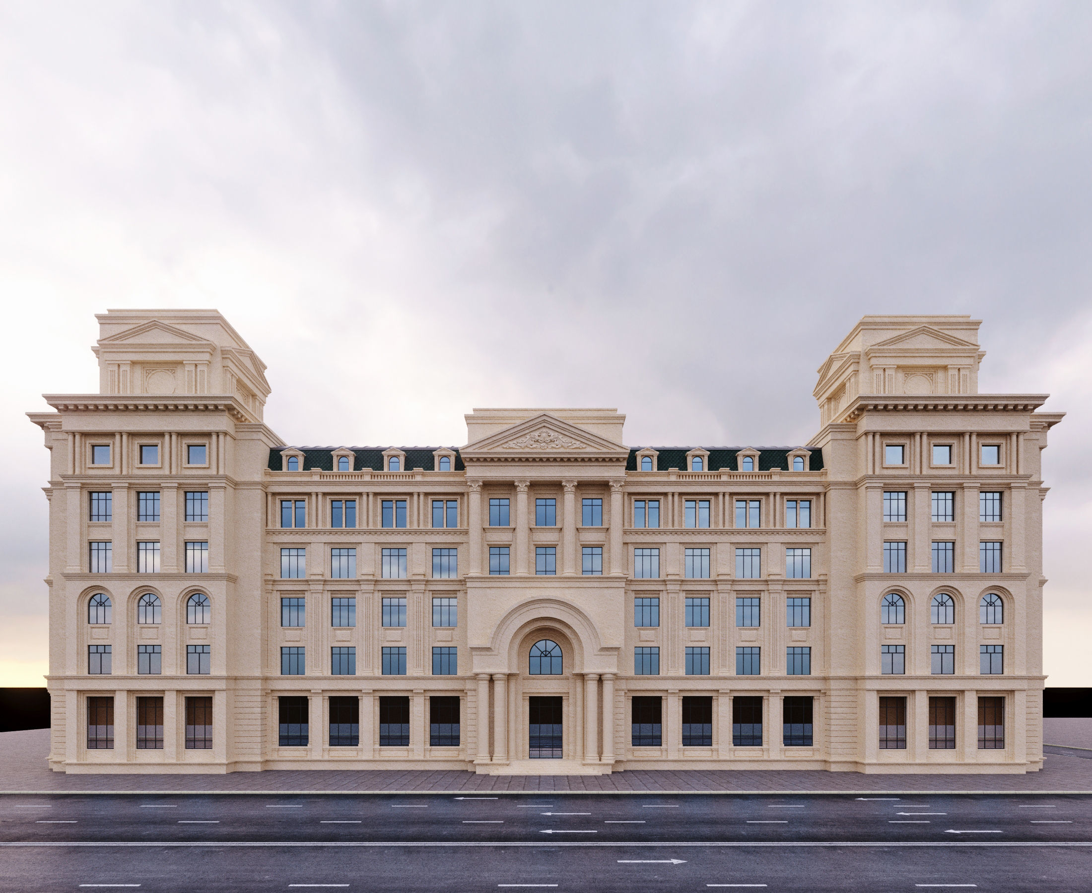 commercial building 1 3D model_4