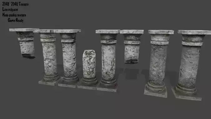 pillar set of four columns