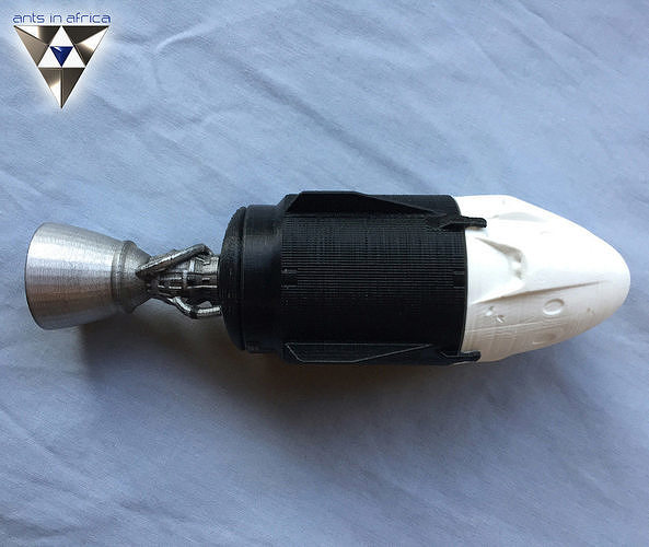 Falcon Heavy and Falcon 9 3D print model 6