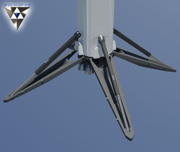 Falcon Heavy and Falcon 9 3D print model 4