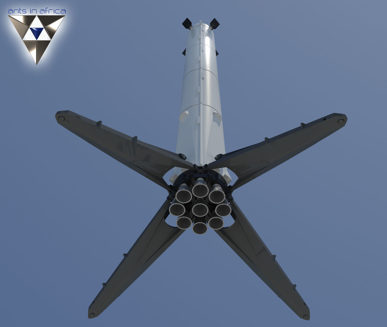 Falcon Heavy and Falcon 9 3D print model_2