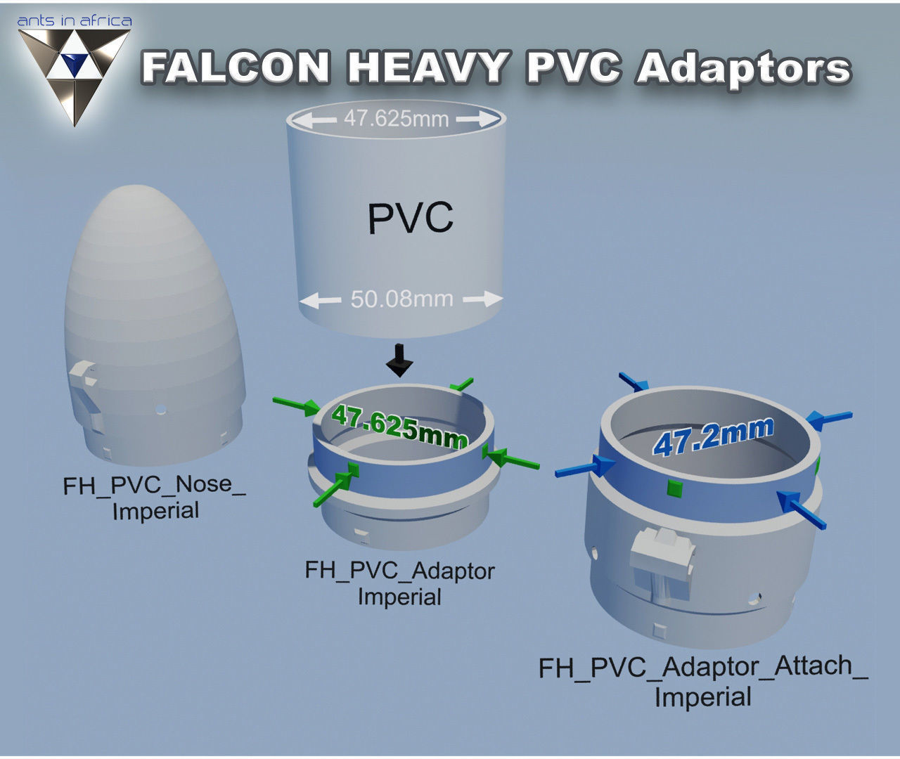 Falcon Heavy and Falcon 9 3D print model_15