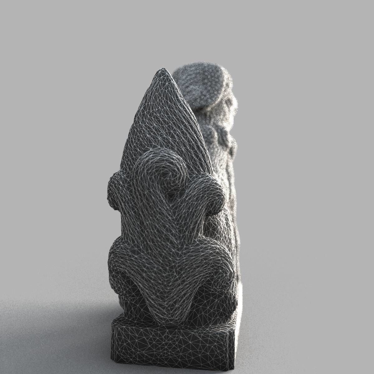 Lion-statue-005F chinese lion statue Low-poly 3D model_14