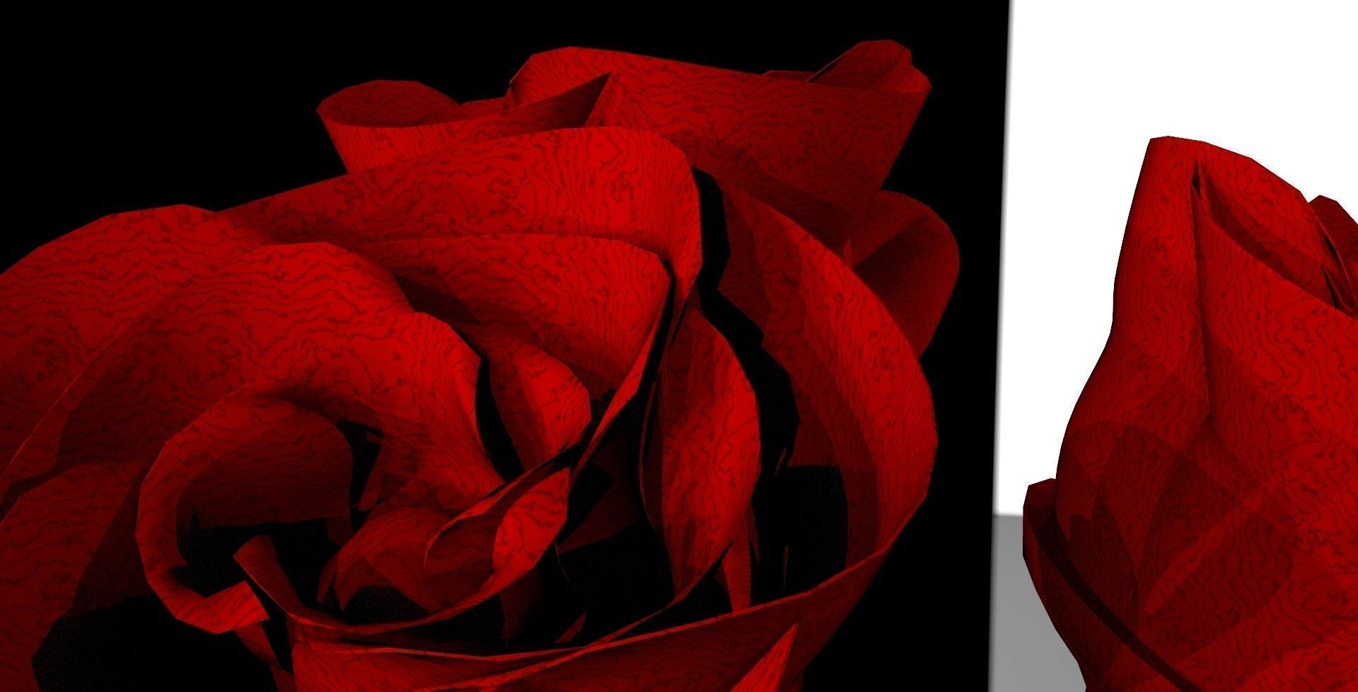 Flower Vase with fresh flowers Free 3D model_1