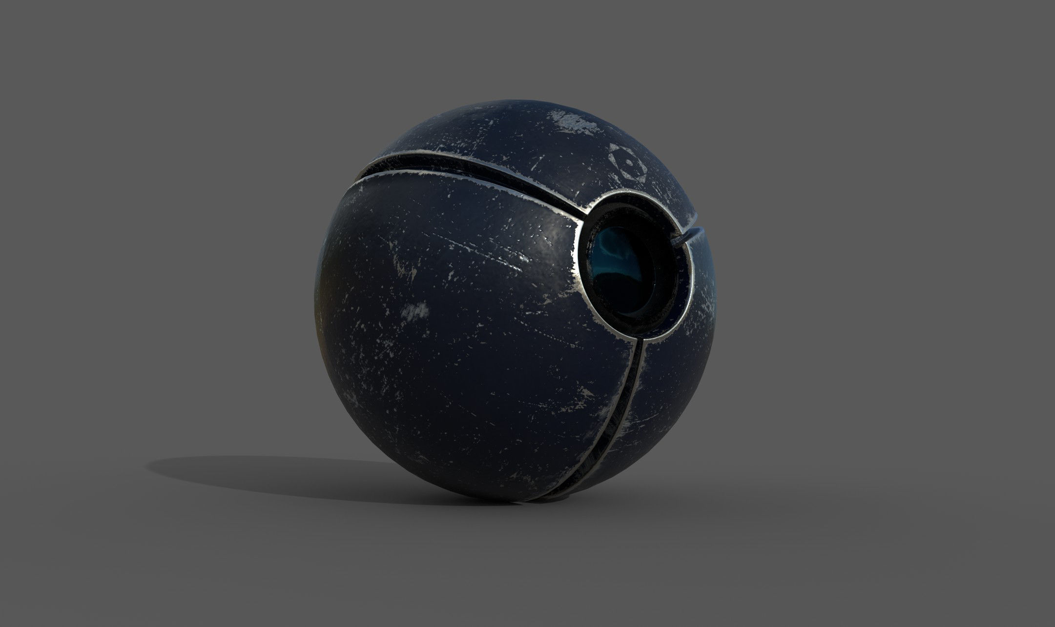 SciFi camera drone - PBR - lowpoly Low-poly 3D model_4