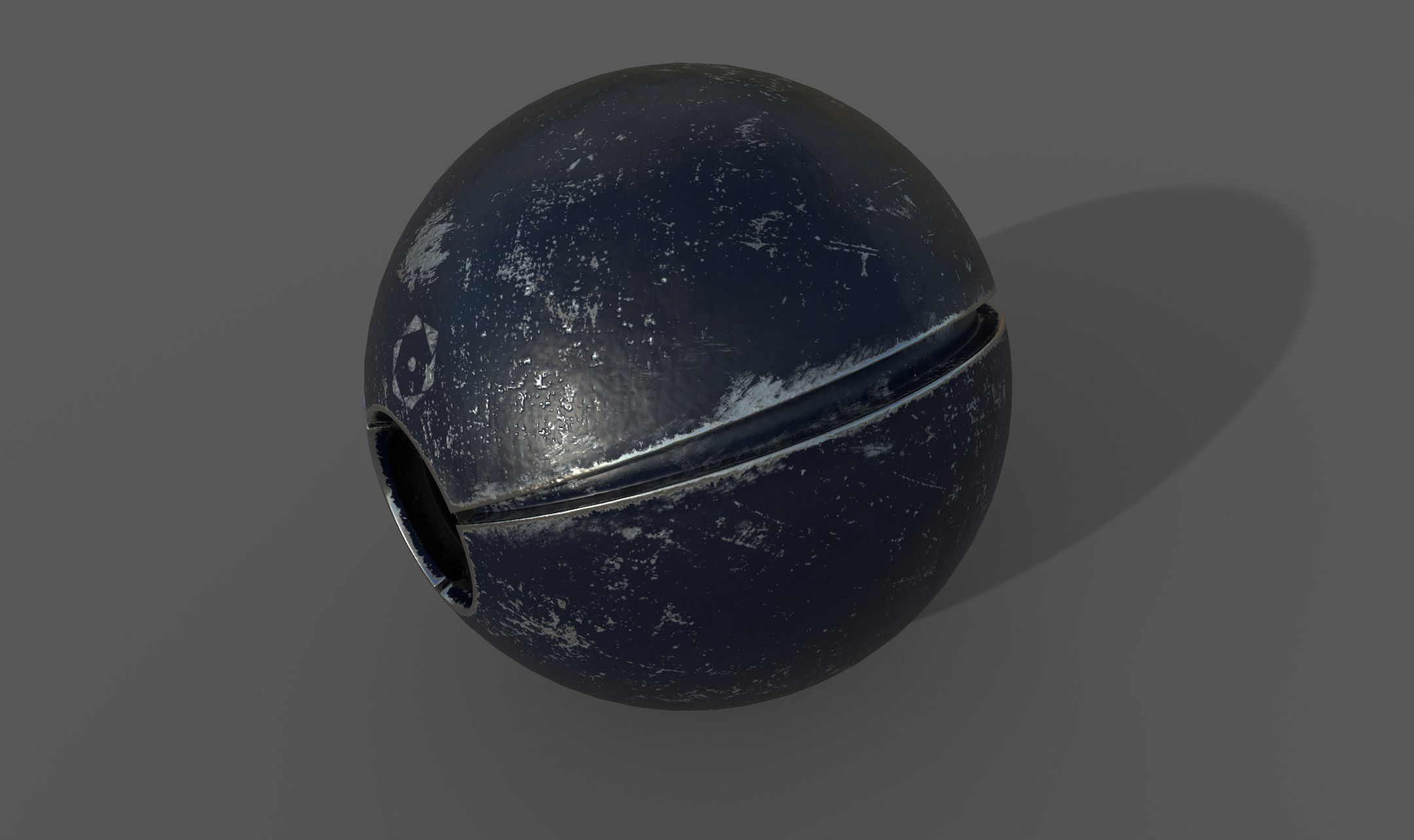 SciFi camera drone - PBR - lowpoly Low-poly 3D model_3